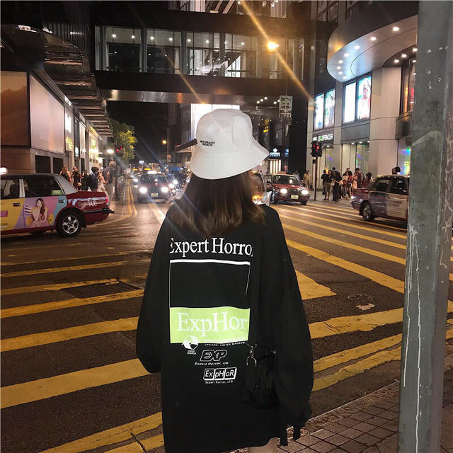 dholic(ディーホリック)の韓国ファッション▼ロング丈 ロンT 即納 レディースのトップス(Tシャツ(長袖/七分))の商品写真