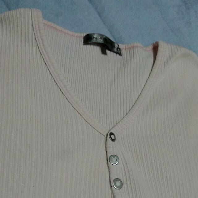 MICHEL KLEIN(ミッシェルクラン)の【USED】ミッシェルクラン 48  薄ピンク 長袖シャツ メンズのトップス(シャツ)の商品写真