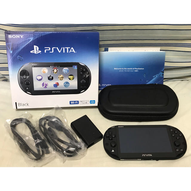 PlayStation Vita(プレイステーションヴィータ)のお値下げしました‼️pray rtation vita黒 美品 エンタメ/ホビーのゲームソフト/ゲーム機本体(携帯用ゲーム機本体)の商品写真