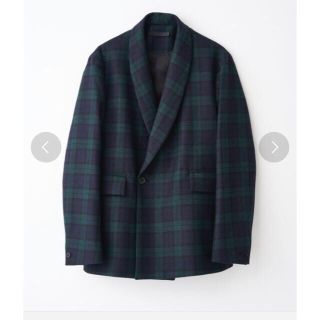 ジョンローレンスサリバン(JOHN LAWRENCE SULLIVAN)のJUHA18aw  SHAWL COLLAR JACKET ブラックウォッチ(ブルゾン)