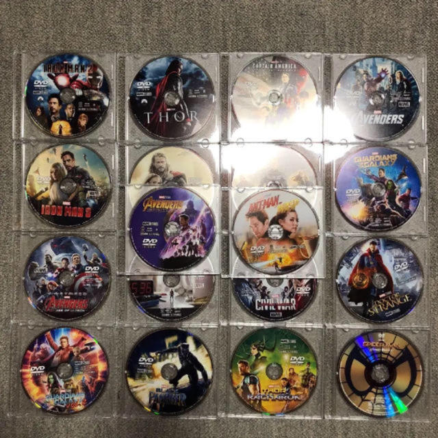 MARVEL(マーベル)の早い者勝ち マーベル DVD 18セットまとめ売り 国内正規品 未再生  エンタメ/ホビーのDVD/ブルーレイ(外国映画)の商品写真