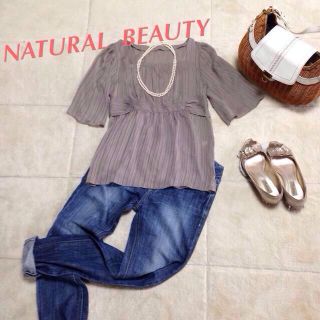 ナチュラルビューティーベーシック(NATURAL BEAUTY BASIC)のシフォンブラウス(シャツ/ブラウス(長袖/七分))