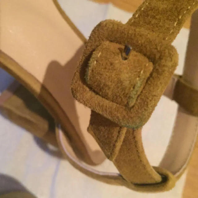 TODAYFUL(トゥデイフル)のトゥデイフル Suede Square Sandals レディースの靴/シューズ(サンダル)の商品写真