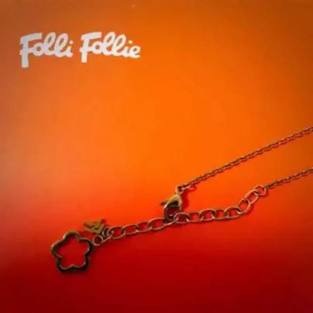 Folli Follie(フォリフォリ)のフォリフォリ フラワーネックレス 美品 激可愛folli follie レディースのアクセサリー(ネックレス)の商品写真