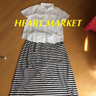 ハートマーケット(Heart Market)のボーダーロングスカート(ロングスカート)