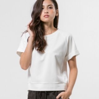 ランバンオンブルー(LANVIN en Bleu)のランバンオンブルー ホワイトカットソー イエナ シップス(Tシャツ(半袖/袖なし))