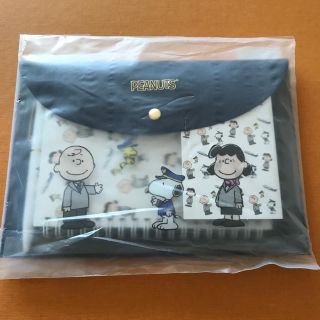 ピーナッツ(PEANUTS)のANA限定 ピーナッツ スヌーピー ステーショナリーセット/新品(ノート/メモ帳/ふせん)