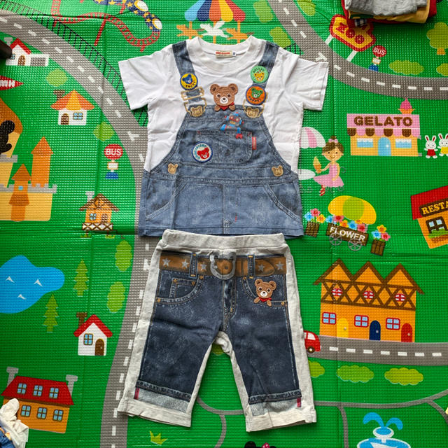 mikihouse(ミキハウス)のだまし絵セット キッズ/ベビー/マタニティのキッズ服男の子用(90cm~)(Tシャツ/カットソー)の商品写真