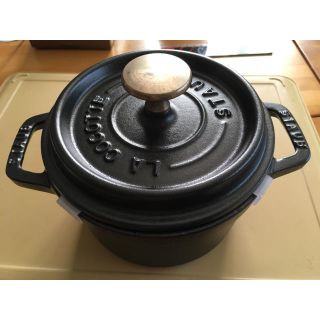 ストウブ(STAUB)のストウブ 14cm ブラック(鍋/フライパン)