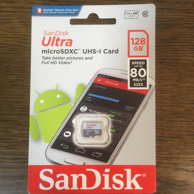 SanDisk(サンディスク)のmicrosd カード 128GB スマホ/家電/カメラのスマホアクセサリー(その他)の商品写真