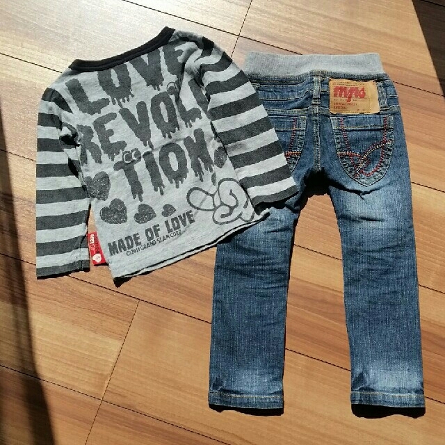 LOVE REVOLUTION(ラブレボリューション)の90cmデニム キッズ/ベビー/マタニティのキッズ服男の子用(90cm~)(Tシャツ/カットソー)の商品写真