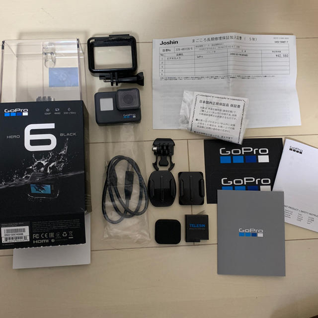 GoPro HERO6 ゴープロ 5年保証！キャリーケース付きカメラ