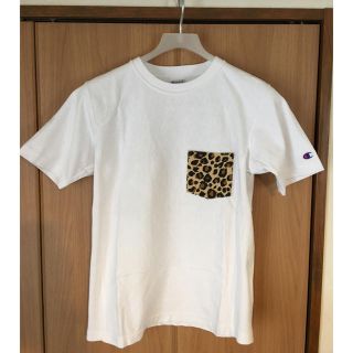 チャンピオン(Champion)のチャンピオン ヒョウ柄ポケットT サイズM(Tシャツ/カットソー(半袖/袖なし))