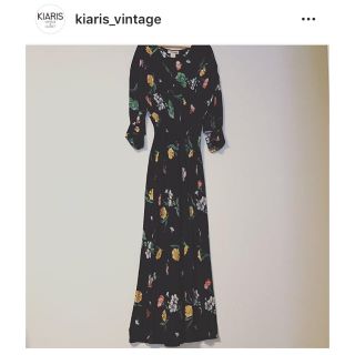 サンタモニカ(Santa Monica)のkiaris vintage 花柄ワンピース(ロングワンピース/マキシワンピース)