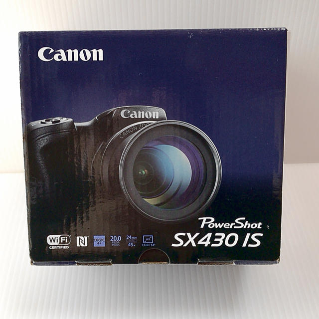 Canon(キヤノン)の23:00ﾏﾃﾞCanon PowerShot SX430 IS(新品未開封) スマホ/家電/カメラのカメラ(コンパクトデジタルカメラ)の商品写真