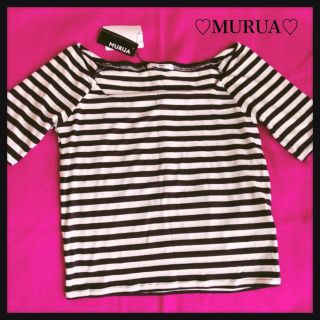 ムルーア(MURUA)のMURUA♡スクエアネックTOPS♡新品(Tシャツ(半袖/袖なし))