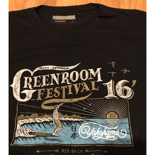 STANDARD CALIFORNIA(スタンダードカリフォルニア)のGREENROOM  Tシャツ  L  美品  黒 メンズのトップス(Tシャツ/カットソー(半袖/袖なし))の商品写真