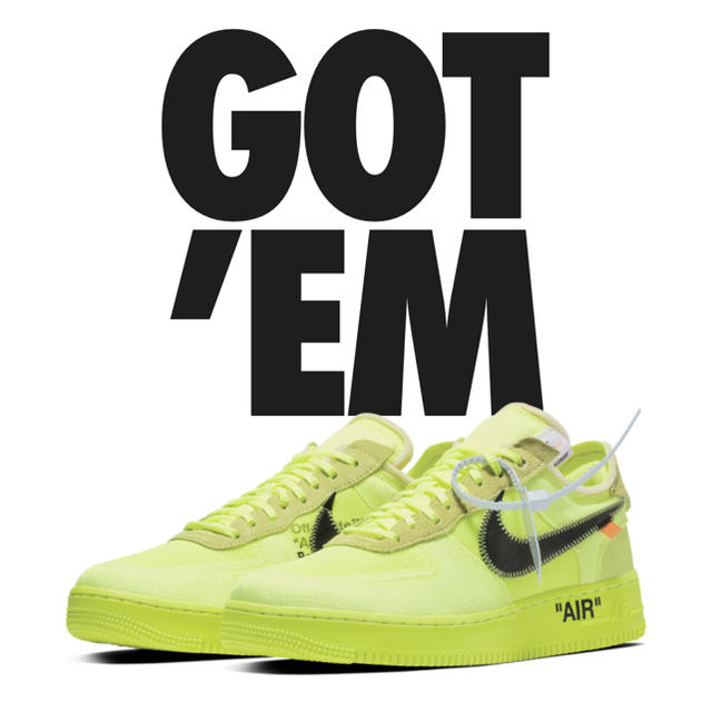 宅配 NIKE - 27 the ten ナイキ エア フォース 1 low オフホワイト