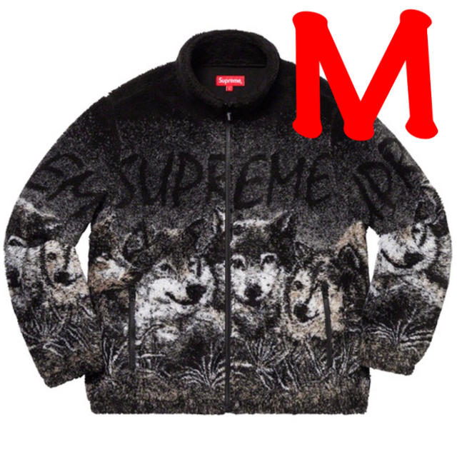 M wolf fleece jacket block