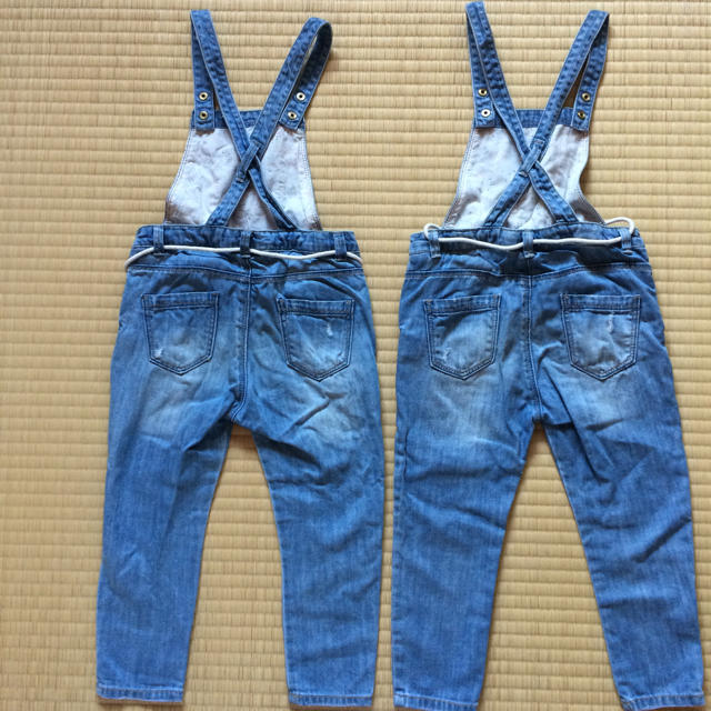 ZARA(ザラ)のZARA サロペット 双子コーデに キッズ/ベビー/マタニティのキッズ服女の子用(90cm~)(パンツ/スパッツ)の商品写真