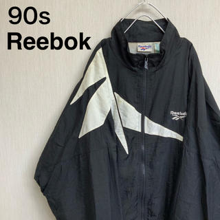 リーボック(Reebok)の【 Reebok 】90s ナイロンジャケット Lサイズ ドロップショルダー型(ナイロンジャケット)