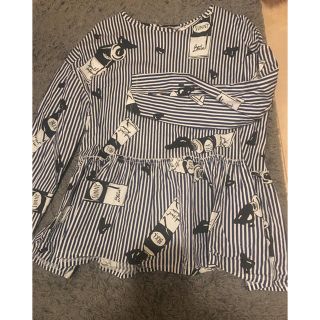 ザラ(ZARA)のZARA トップス ストライプ(シャツ/ブラウス(長袖/七分))