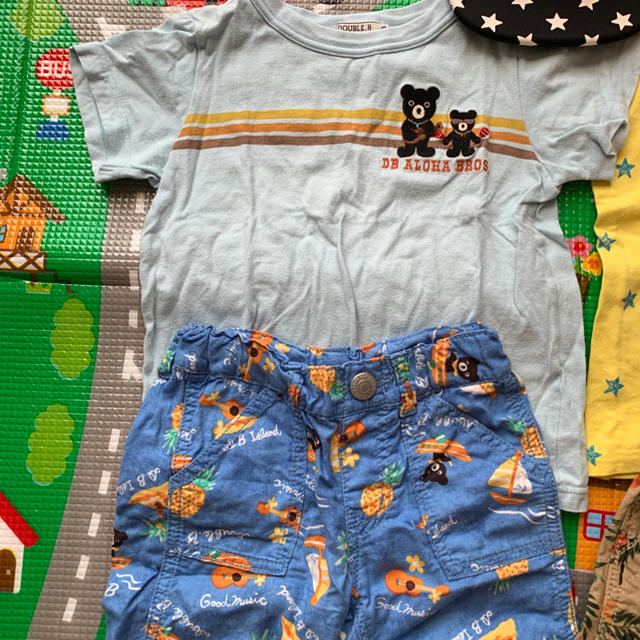 mikihouse(ミキハウス)の夏物セット キッズ/ベビー/マタニティのキッズ服男の子用(90cm~)(Tシャツ/カットソー)の商品写真