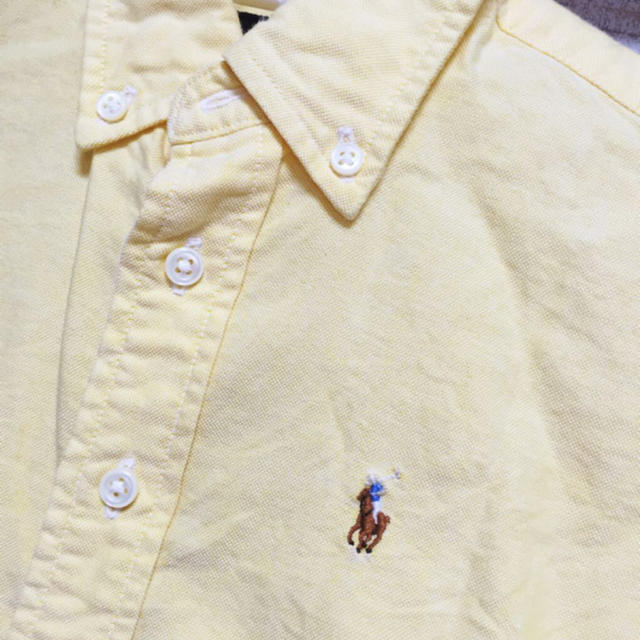 Ralph Lauren(ラルフローレン)のラルフ90パステルイエロー綿シャツ☆ キッズ/ベビー/マタニティのキッズ服男の子用(90cm~)(その他)の商品写真