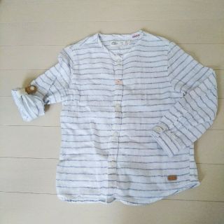 ザラキッズ(ZARA KIDS)のZARA baby ロールアップシャツ 100(ブラウス)