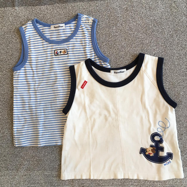 familiar(ファミリア)のファミリア タンクトップ2枚セット キッズ/ベビー/マタニティのキッズ服男の子用(90cm~)(Tシャツ/カットソー)の商品写真