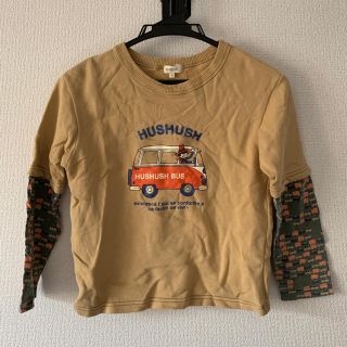 ハッシュアッシュ(HusHush)の［HUSHUSH］子供服 長 Tシャツ 柄 130(Tシャツ/カットソー)