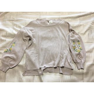 ズーティー(Zootie)のzootie 花刺繍 パフスリーブニット Mサイズ(ニット/セーター)