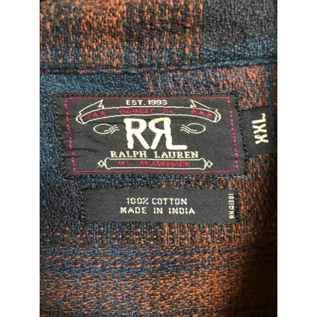 RRL(ダブルアールエル)のRRL  リメイク ショート丈チェック  オーバーシャツ メンズのトップス(シャツ)の商品写真