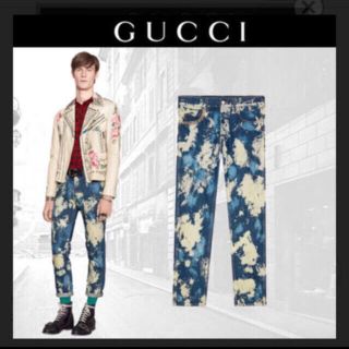 グッチ(Gucci)のgucciブリーチデニム 34(デニム/ジーンズ)