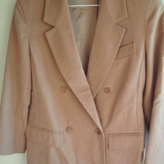 マックスマーラ(Max Mara)の80'ヴィンテージ/マックスマーラ/MaxMara/キャメル100%ジャケット(テーラードジャケット)