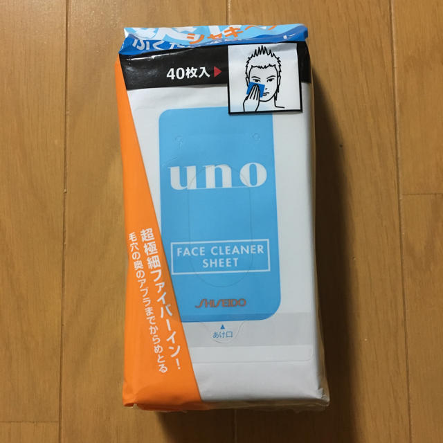 UNO(ウーノ)のウーノ ふくだけ洗顔シート 40枚入 コスメ/美容のスキンケア/基礎化粧品(パック/フェイスマスク)の商品写真