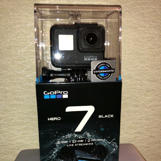 GoPro(ゴープロ)のGoPro（ゴープロ） ４k HERO7 BLACK CHDHX-701-FW スマホ/家電/カメラのカメラ(その他)の商品写真