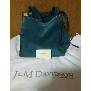 ジェイアンドエムデヴィッドソン(J&M DAVIDSON)のJ&M DAVIDSON トートバッグ グリーン ベル S ウィズ スタッズ(トートバッグ)