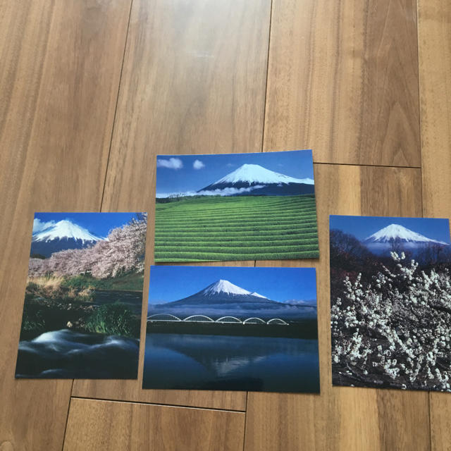 ポストカード 富士山 4枚 エンタメ/ホビーのコレクション(使用済み切手/官製はがき)の商品写真
