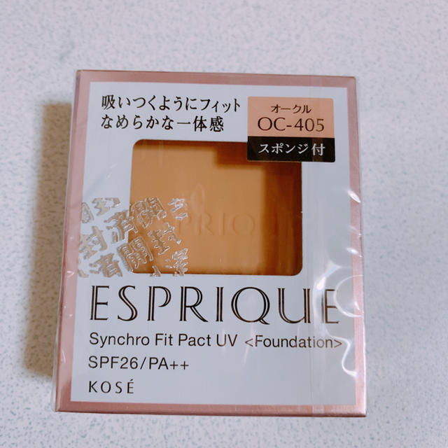 ESPRIQUE(エスプリーク)のエスプリークシンクロフィットパクトUV   OC405 コスメ/美容のベースメイク/化粧品(ファンデーション)の商品写真