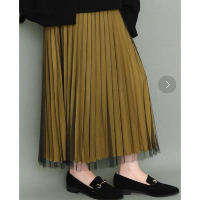 KBF(ケービーエフ)のチュールプリーツスカート レディースのスカート(ロングスカート)の商品写真