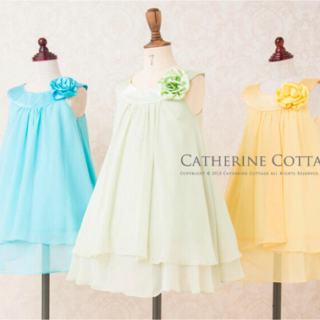 Catherine Cottage(キャサリンコテージ)のキャサリンコテージ◆120 シフォンワンピース/サテンドレス/フォーマル/女の子 キッズ/ベビー/マタニティのキッズ服女の子用(90cm~)(ドレス/フォーマル)の商品写真