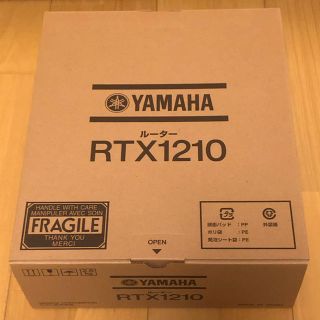 ヤマハ(ヤマハ)の【新品・未使用】YAMAHA RTX1210 ルーター(PC周辺機器)