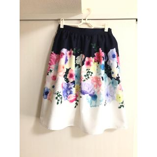 トッコ(tocco)のren様専用 訳あり 花柄スカート(ひざ丈スカート)