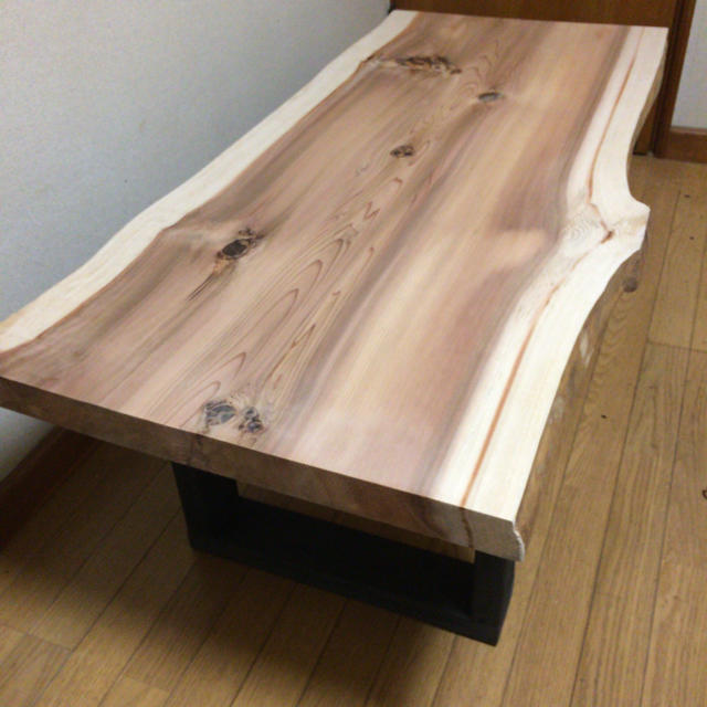 机/テーブルW130サイズ 天然 一枚板ダイニングテーブル