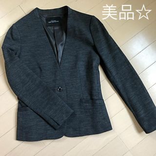 ユナイテッドアローズグリーンレーベルリラクシング(UNITED ARROWS green label relaxing)のノーカラージャケット☆美品(ノーカラージャケット)