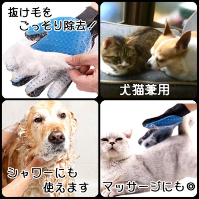 グルーミンググローブ ペット ブラシ トリミング ブラッシング 犬 猫 ウサギ その他のペット用品(その他)の商品写真