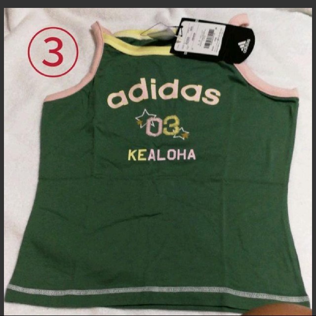 adidas(アディダス)のadidas　キッズ　タンクトップ キッズ/ベビー/マタニティのキッズ服女の子用(90cm~)(Tシャツ/カットソー)の商品写真