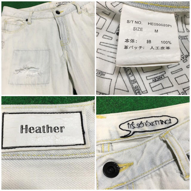 heather(ヘザー)のHeather ダメージと色合いが素敵なデニム レディースのパンツ(デニム/ジーンズ)の商品写真