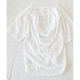 トゥデイフル(TODAYFUL)の🍍TODAYFUL バックドレープTシャツ 背中開き 紐リボン ゆったり 春夏(カットソー(半袖/袖なし))